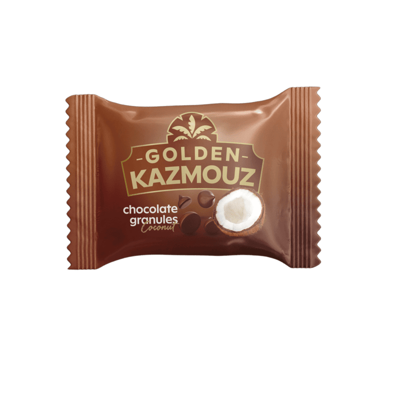 حلوى جوز الهند بحبيبات الشوكولاتة