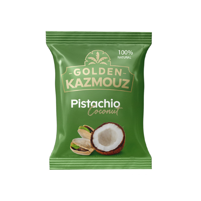 كيس حلوى جوز الهند بالفستق
